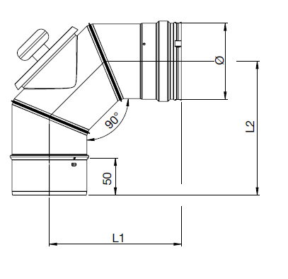 teknisk tegning stålforing med renselem