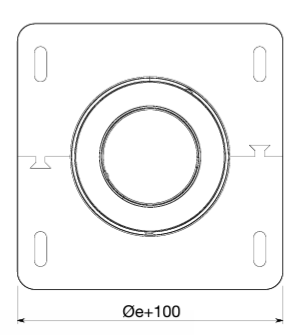 Ø80/130 mm rørbæringsplade