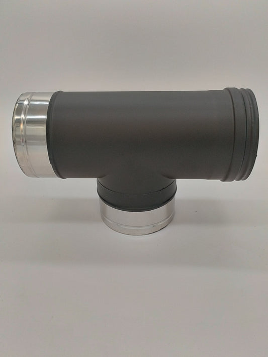 Ø80/130 mm isoleret t-stykke han-hun