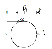 teknisk tegning fastføring wire