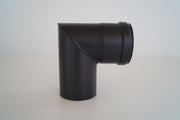 90 degree bend, Ø80 mm pellet flue pipe