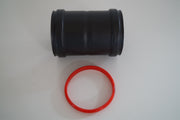 Ø80 mm  lige pelletsrøgrør - samlestykke/-muffe